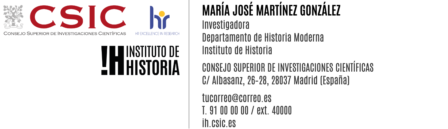 Ejemplo de firma de correo