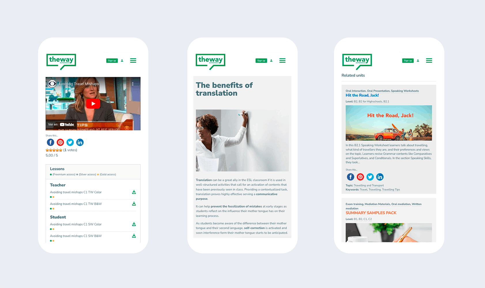 Ejemplos de diseño responsive adaptado a móviles