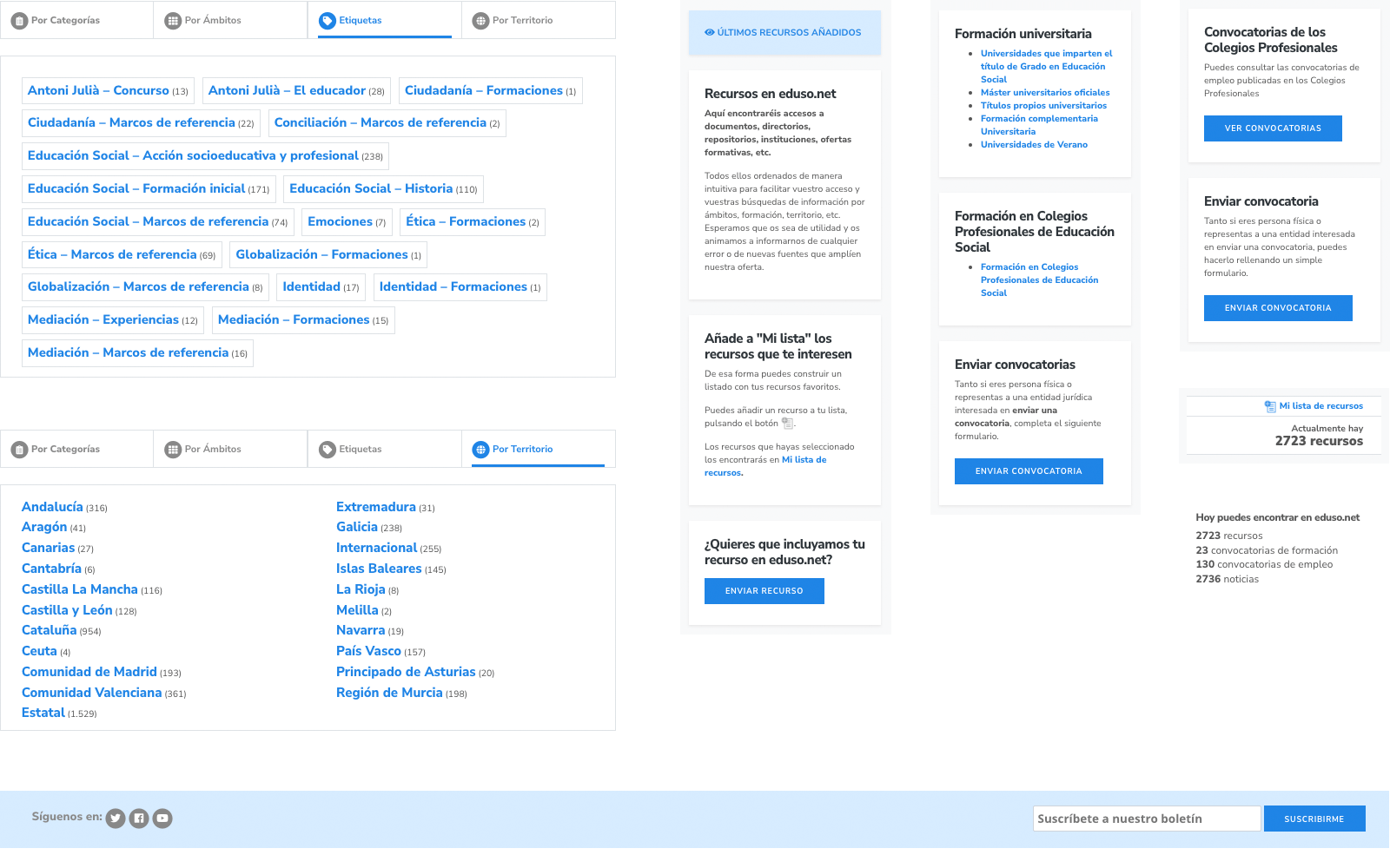 Interfaces modulares de eduso.net