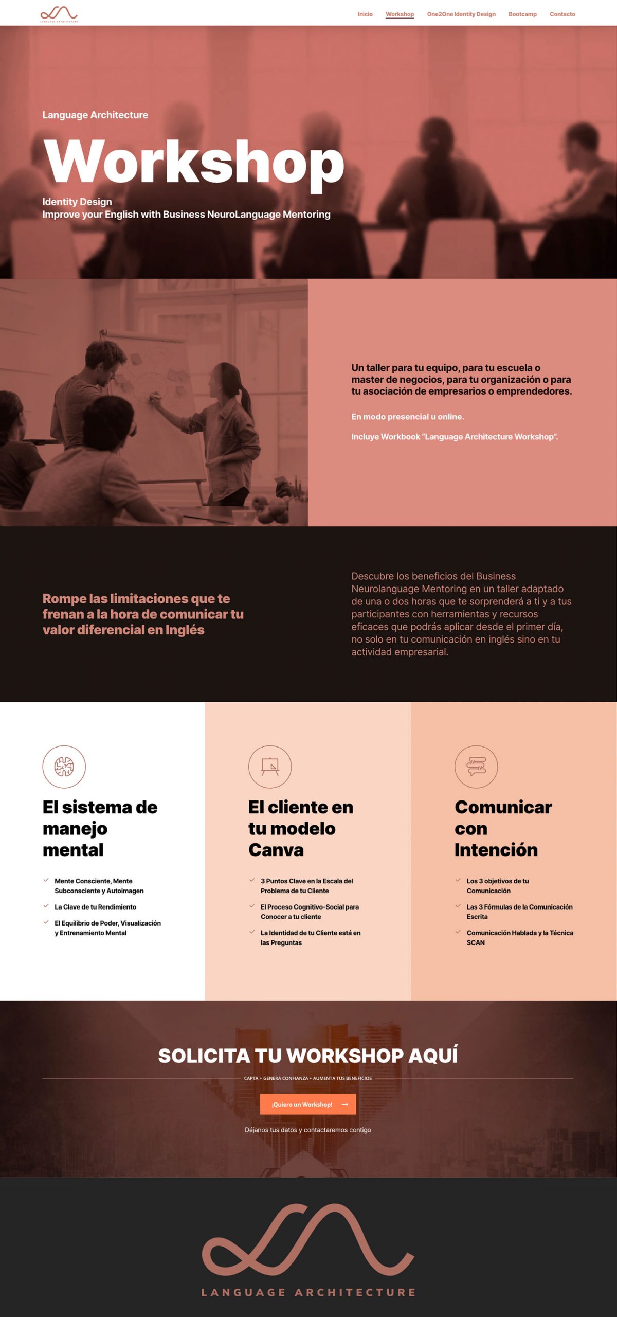 Landing page para acciones de campañas online