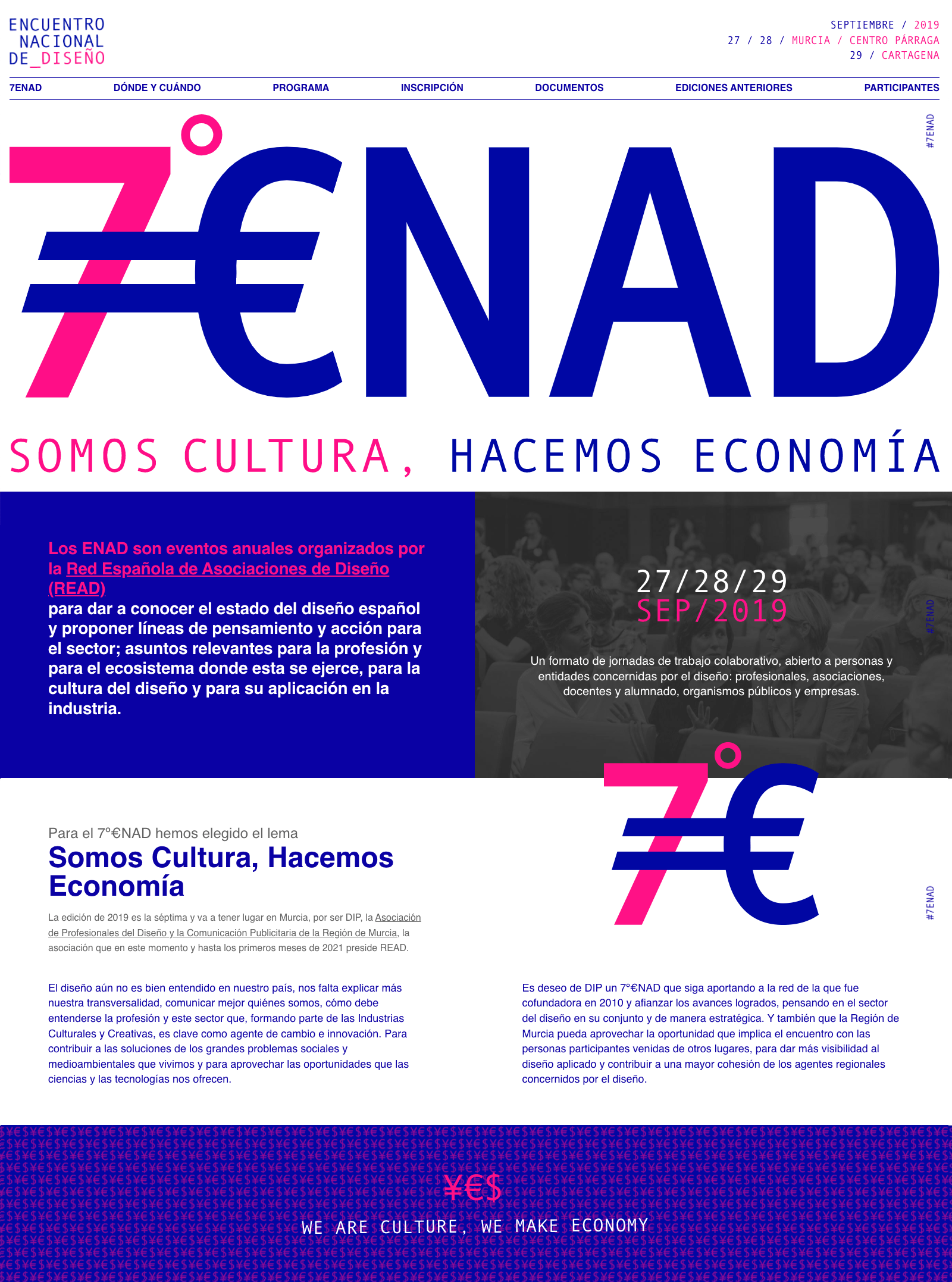 Diseño de página web del 7 ENAD