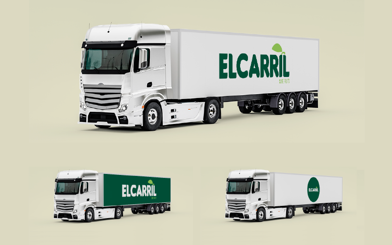 Aplicación de rediseño de identidad corporativa para empresa logística.